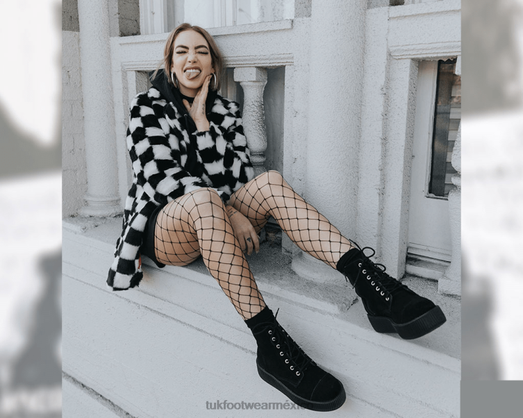 mx T.U.K. Footwear mujer botas viva mondo de gamuza negro 6ZJ4Z197 calzado