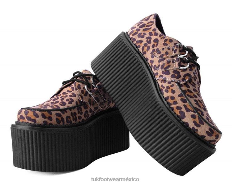 mx T.U.K. Footwear mujer estratocreeper clásico de tela leopardo 6ZJ4Z76 calzado