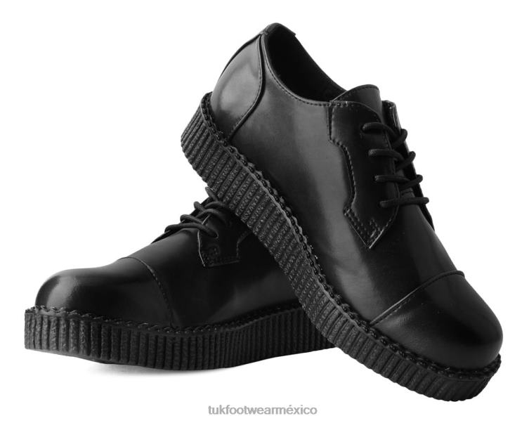 mx T.U.K. Footwear mujer puntera viva baja creeper negro 6ZJ4Z38 calzado