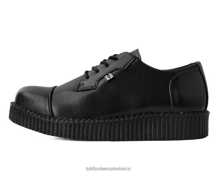 mx T.U.K. Footwear mujer puntera viva baja creeper negro 6ZJ4Z38 calzado