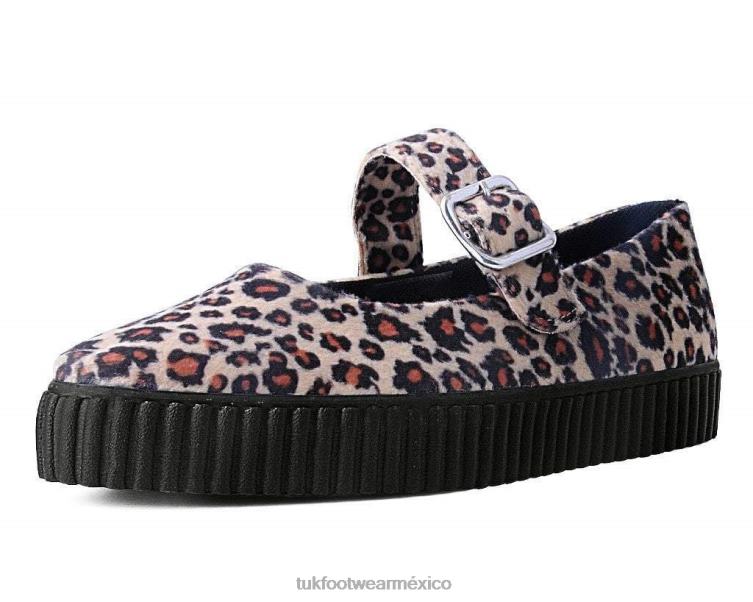 mx T.U.K. Footwear mujer mary jane ezc puntiagudo leopardo 6ZJ4Z149 calzado