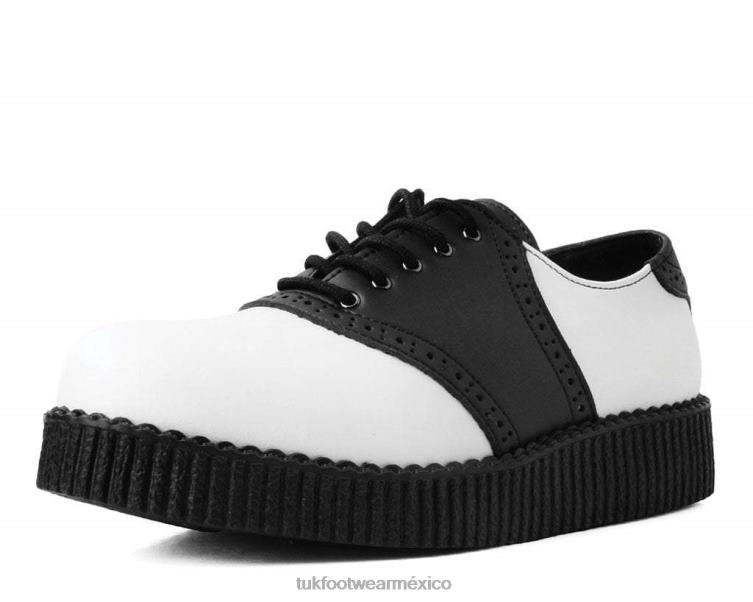 mx T.U.K. Footwear mujer silla de montar blanco negro 6ZJ4Z41 calzado