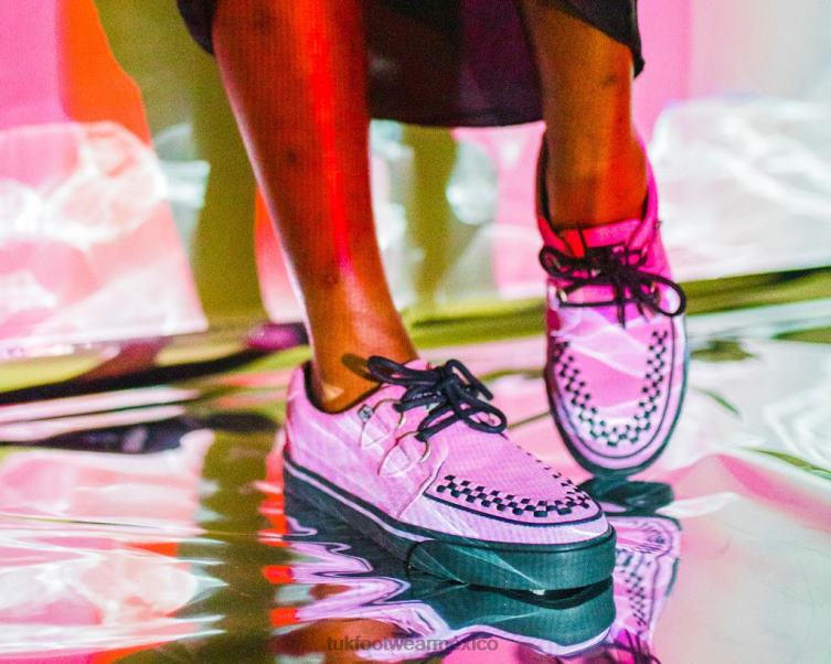 mx T.U.K. Footwear mujer zapatilla de ante rosa 6ZJ4Z251 calzado