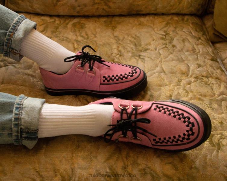 mx T.U.K. Footwear mujer zapatilla de ante rosa 6ZJ4Z251 calzado